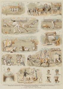 Um feriado em casa de fazenda (cor litho) de English School