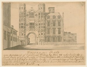 Um portão pertencente ao antigo palácio de Whitehall de English School