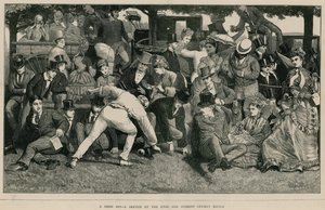 Um bom golpe - um esboço no jogo de críquete de Eton e Harrow de English School
