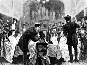 Uma exposição de penteados, 1872 de English School