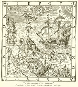 Um hieróglifo da Grã-Bretanha de English School