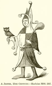 Um bobo da corte, do século XV de English School
