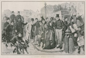 Um cruzamento de rua de Londres de English School