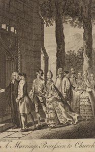 Uma Procissão de Casamento à Igreja de English School