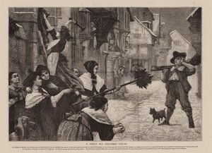 Ein fröhlicher alter Weihnachtsbrauch von English School