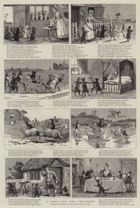 Uma página para as crianças (gravura) de English School