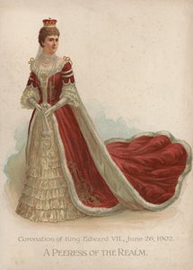 A Peeress of the Realm (chromolitho) de English School