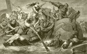 Uma expedição saqueadora dos vikings de English School