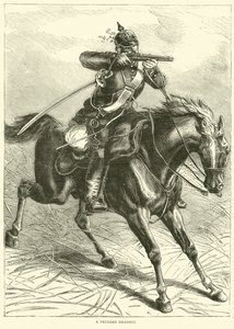 Um Dragão Prussiano, setembro de 1870 de English School