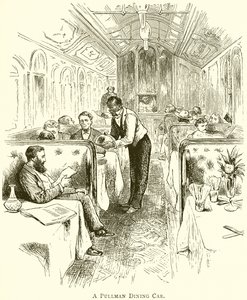 Um carro de jantar Pullman de English School