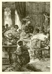 Um banquete romano de English School
