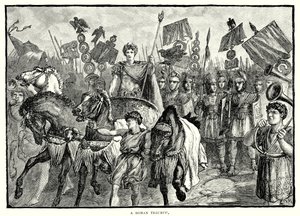 Um triunfo romano (gravura) de English School