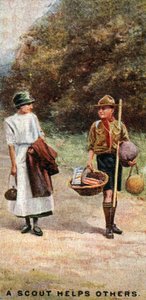 Um escoteiro ajuda os outros, 1929 de English School
