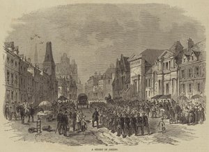 Uma rua em Amiens (gravura) de English School