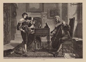 "Um Trio" (gravura) de English School