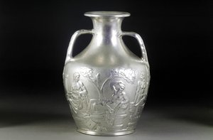 Uma réplica vitoriana de prata do Vaso de Portland, 1844 de English School