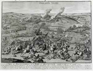 Uma Visão e Representação da Batalha de Hochsted, 13 de agosto de 1704 de English School
