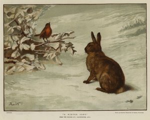 Uma Canção de Inverno (chromolitho) de English School