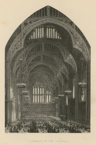 Um banquete no Guildhall de English School