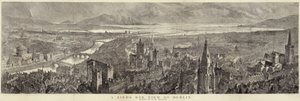 Uma vista panorâmica de Dublin de English School