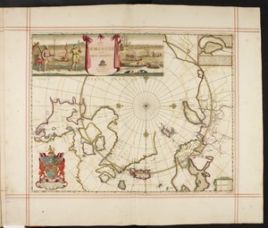 Um mapa do Pólo Norte e partes adjacentes, de 