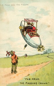 Um olhar para o futuro, longe da multidão louca (cor litho) de English School