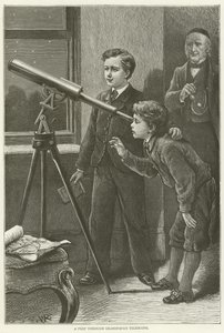Um pio através do telescópio grandpapas de English School