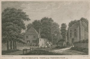 Uma vista pitoresca perto de Paddington, Middlesex de English School