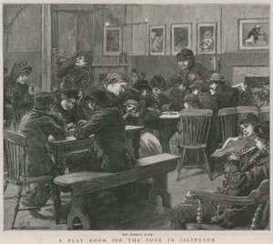 Uma sala de jogos para os pobres em Islington: The general room de English School