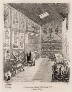 Um quarto na casa de AH Burkitt, Clapham, Surrey de English School