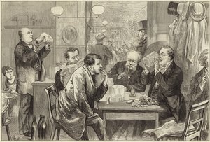 Uma sala de cerveja branca de English School
