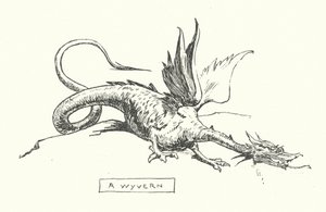 Um wyvern (gravura) de English School