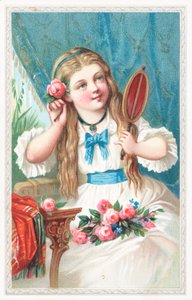 Um, menina jovem, com, um, flor, em, dela, cabelo de English School