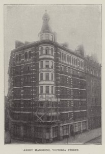 Abbey Mansions, Victoria Street (gravura) de English School