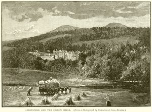 Abbotsford e as colinas de Eildon de English School
