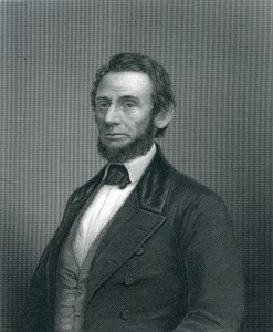 Abraham Lincoln, gravado por HC Balding, século XIX de English School