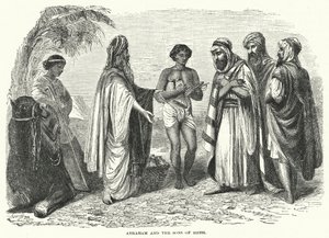 Abraão e os Filhos de Heth (gravura) de English School