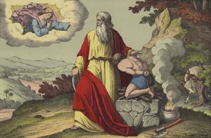 Abraão oferecendo Isaac de English School