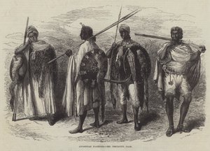 Guerreiros Abissínios (gravura) de English School