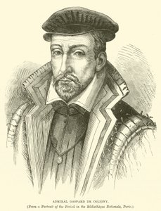 Almirante Gaspard de Coligny (gravura) de English School