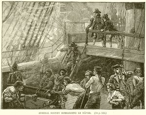 Almirante Rodney bombardeando Le Havre de English School
