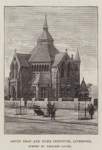 Instituto surdo-mudo adulto, Liverpool, inaugurado pela princesa Louise de English School