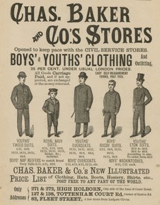 Anúncios de Chas Baker & Cos Stores de English School