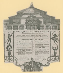 Anúncio para Cirque Fernando de English School