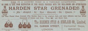 O anúncio de Granadas Harden Star de English School