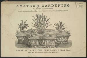 Anúncio para o Periódico Amador de Jardinagem de English School