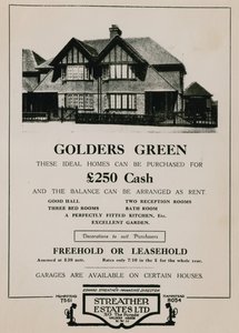 Anúncio para a compra de uma casa em Golders Green de English School