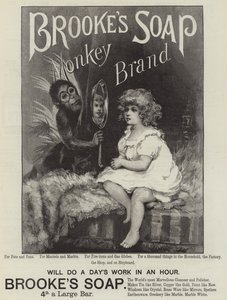 Anúncio, Sabão de Brooke (gravura) de English School