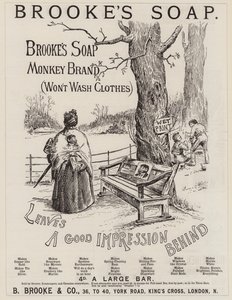 Anúncio, Sabonete Brooke (gravura) de English School