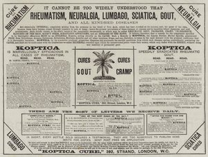 Anúncio, Koptica Cure (gravura) de English School